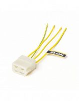 Колодка межжгутовая 4 контактная гнездовая серии 6.3 переключатель света подрулевой SLON 373-01 (10)