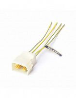 Колодка межжгутовая 4 контактная штыревая серии 6.3, с проводами SLON 373-02 (10)