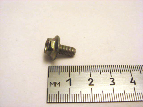 Болт М6х10 с зуб. бурт (50)