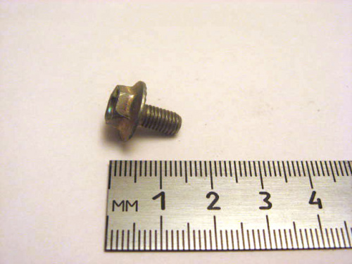 Болт М5х10 с зубч. бурт. (зад. двери) Болт М5х10 с зубч. бурт. (зад. двери)