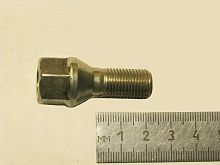 Болт М12х1,25х23 колеса 2108  БЕЛЫЙ (полупустотелый S-17) (шт)