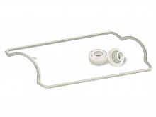 Прокладка крышки клапанов 2108 + 2 грибка (белый силикон) Балаково