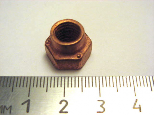 Гайка М8х1,25 (обмедн.) приёмной трубы 2108 (50)