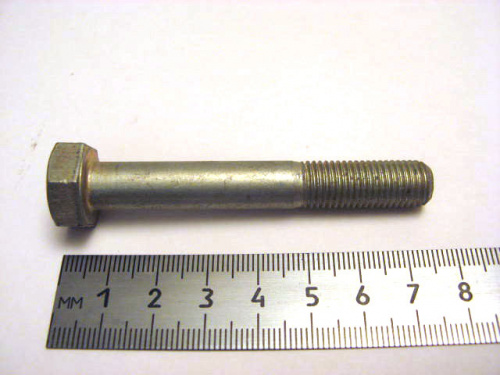 Болт М10х1,25х70 кронштейна растяжки длин. (белый) (50)