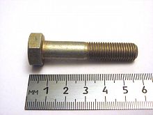 Болт М10х1,25х50 кронштейна растяжки 2108, торсиона кабины "КАМАЗ" (белый)  (50)