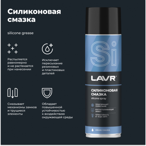 Силиконовая смазка LAVR 650 ml LN2419 фото 3
