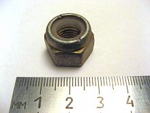 Гайка М10х1,25 с нейлоновым кольцом	(50)