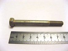 Болт М8х75 хомута глушителя 2101 (50)