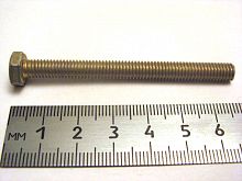 Болт М6х65 натяж. рем. генератора 2110 (50)