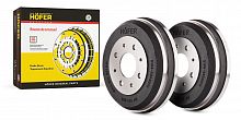 Барабан тормозной задний HOFER  ВАЗ 2108 (2шт) чугун HF 144 806