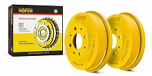 Барабан тормозной задний HOFER  ВАЗ 2108 (2шт) чугун желтый HF 144 808