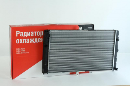 Радиатор охлаждения алюм ДААЗ 2110 карб с отв. под датчик